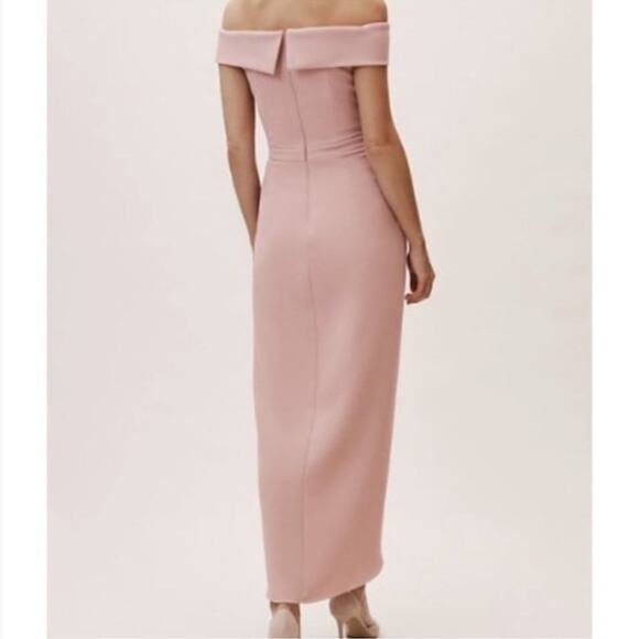 Anthropologie Bhldn Thompson Dress Formal Bone In Tulip Skirt Off Shoulder 4 - Picture 2 of 7